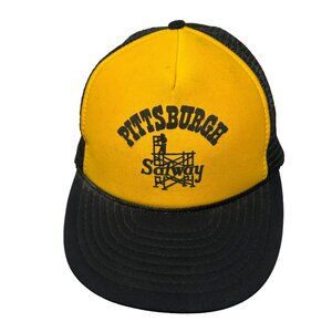 Pittsburgh Safway Scaffolding Construction Vintage Mesh Trucker Snapback Hat Cap